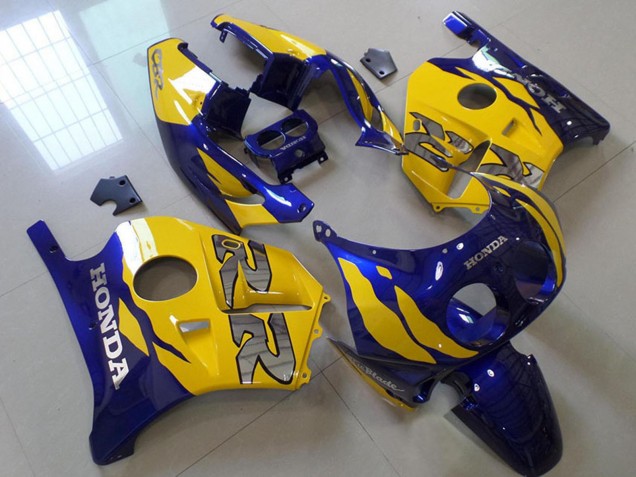 1990-1998 Honda CBR250RR MC22 Motorcycle Fairing - Yellow Blue UK