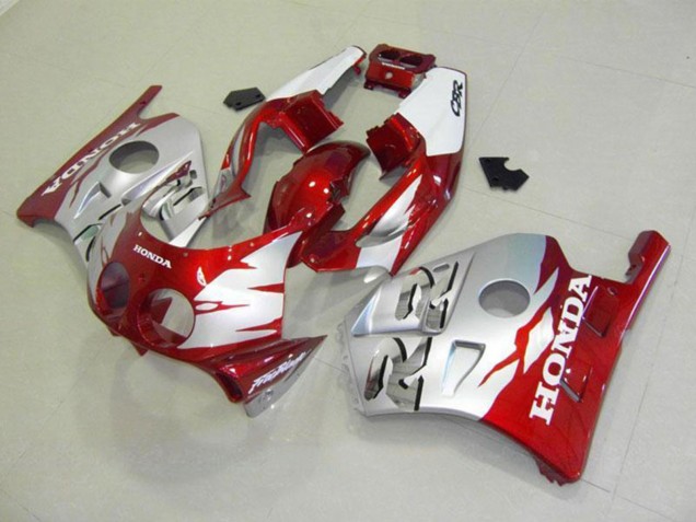 1990-1998 Honda CBR250RR MC22 Motorcycle Fairings - Silver Red UK
