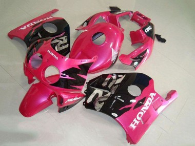 1990-1998 Honda CBR250RR MC22 Motorcycle Fairing - Pink Glossy Black UK