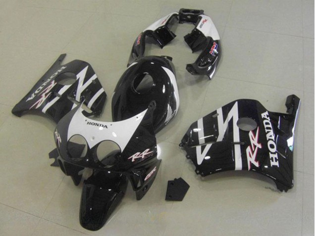 1990-1998 Honda CBR250RR MC22 Motorcycle Fairings - Glossy Black White UK