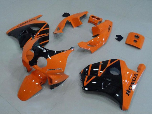 1990-1998 Honda CBR250RR MC22 Motorcycle Fairing - Orange Glossy Black UK