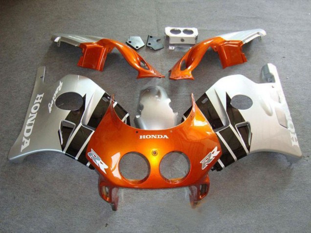 1990-1998 Honda CBR250RR MC22 Motorcycle Fairings - Silver Orange Glossy Black UK