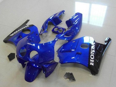 1990-1998 Honda CBR250RR MC22 Motorcycle Fairings - Blue Glossy Black White Decals UK