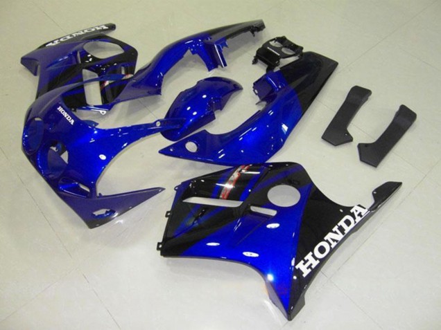 1990-1998 Honda CBR250RR MC22 Motorcycle Fairings - Blue Glossy Black White Decal UK