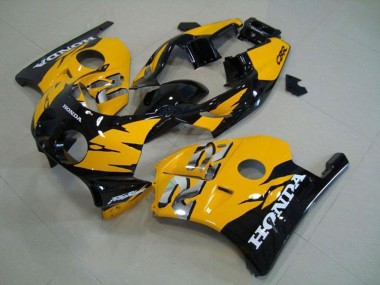 1990-1998 Honda CBR250RR MC22 Motorcycle Fairings - Yellow Glossy Black UK