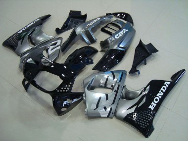 1996-1997 Honda CBR900RR 893 Motorcycle Fairings - Silver Glossy Black UK