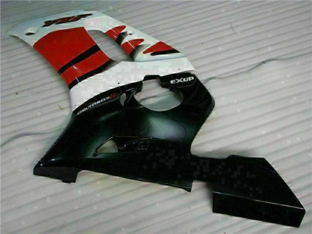 1998-2002 Yamaha YZF R6 Motorcycle Fairing - White Red Glossy Black UK