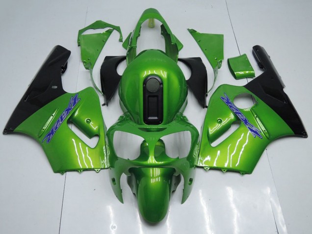 2000-2001 Kawasaki ZX12R Motorcycle Fairings - Green Black Blue UK