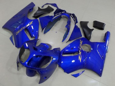 2000-2001 Kawasaki ZX12R Motorcycle Fairings - Blue Gold Decals UK