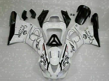 2000-2001 Yamaha YZF R1 Motorcycle Fairings - White Black Corona Extra UK
