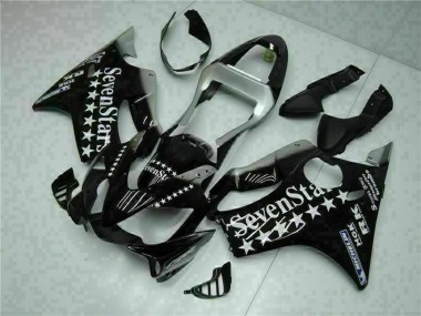 2001-2003 Honda CBR600 F4i Motorcycle Fairings - Glossy Black Silver SevenStars UK