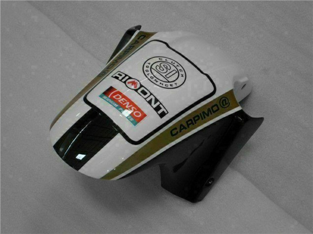 2001-2003 Honda CBR600 F4i Motorcycle Fairings - White Yellow Glossy Black Playboy UK