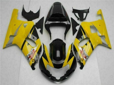 2001-2003 Suzuki GSXR 600/750 Motorcycle Fairings - Yellow Black UK