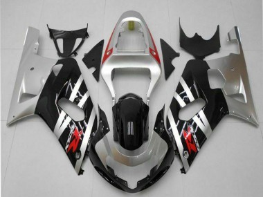 2001-2003 Suzuki GSXR 600/750 Motorcycle Fairings - Silver Glossy Black Red UK