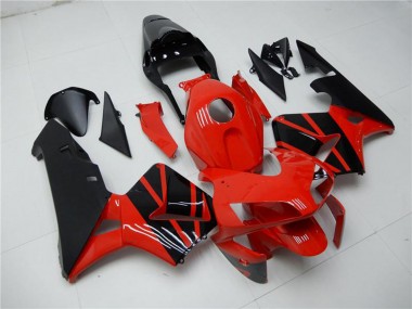 2003-2004 Honda CBR600RR Motorcycle Fairings - Red Glossy Black OEM Style UK