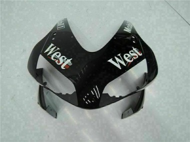 2003-2004 Honda CBR600RR Motorcycle Fairings - Glossy Black White West Mobil UK