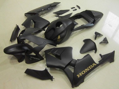 2003-2004 Honda CBR600RR Motorcycle Fairings - Matte Black Gold Decal UK
