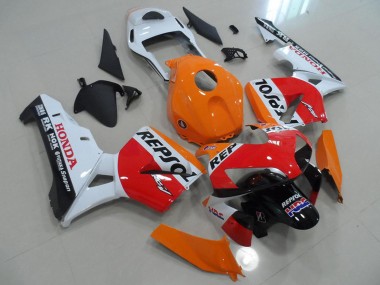 2003-2004 Honda CBR600RR Motorcycle Fairings - Orange White Red Glossy Black Repsol HRC UK