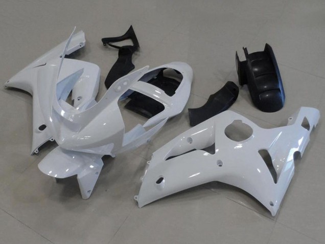 2003-2004 Kawasaki ZX6R Motorcycle Fairings - White UK
