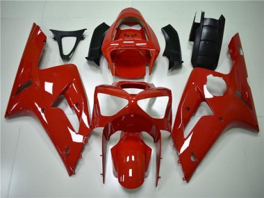 2003-2004 Kawasaki ZX6R Motorcycle Fairing Kits - Red UK