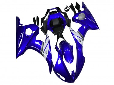 2003-2004 Yamaha YZF R6 Motorcycle Fairings - Blue White UK