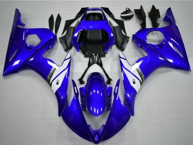 2003-2004 Yamaha YZF R6 Motorcycle Fairings - Blue White UK