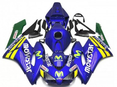 2004-2005 Honda CBR1000RR Motorcycle Fairings - Blue Yellow Green MoviStar Red Castrol UK