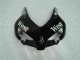 2004-2005 Honda CBR1000RR Motorcycle Fairings - Glossy Black White West Mobil Michelin UK