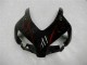 2004-2005 Honda CBR1000RR Motorcycle Fairings - Glossy Black Red Flame UK