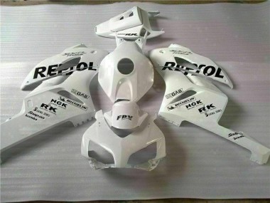 2004-2005 Honda CBR1000RR Motorcycle Fairings - White Black Repsol UK