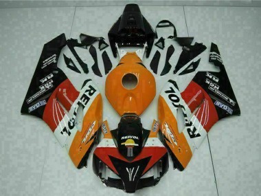 2004-2005 Honda CBR1000RR Motorcycle Fairings - Orange White Red Black Repsol UK