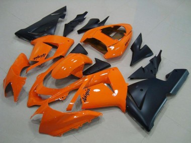 2004-2005 Kawasaki ZX10R Motorcycle Fairings - Orange Matte Black UK