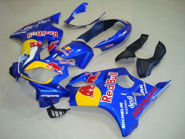 2004-2007 Honda CBR600 F4i Motorcycle Fairings - Blue Yellow Red Bull UK