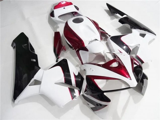 2005-2006 Honda CBR600RR Motorcycle Fairings Kits - White Red Black UK
