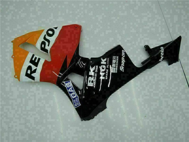 2005-2006 Honda CBR600RR Motorcycle Fairings - Orange White Red Black Repsol UK