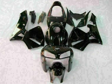 2005-2006 Honda CBR600RR Motorcycle Fairings - Glossy Black White UK