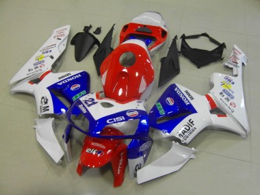 2005-2006 Honda CBR600RR Motorcycle Fairings - White Red Blue Madif UK