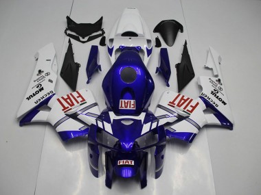 2005-2006 Honda CBR600RR Motorcycle Fairings - White Blue Red Fiat UK