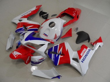 2005-2006 Honda CBR600RR Motorcycle Fairings - White Red Blue Motul HRC UK
