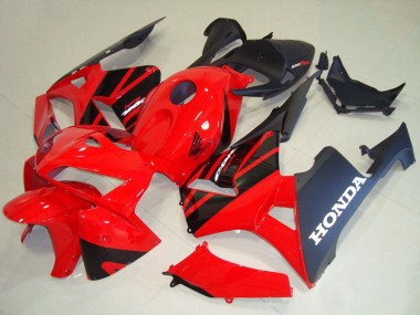2005-2006 Honda CBR600RR Motorcycle Fairing Kits - Red Black UK