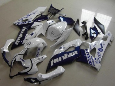 2005-2006 Suzuki GSXR 1000 Motorcycle Fairings - White Dark Blue Jordan UK