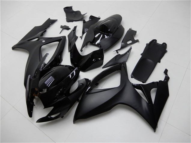 2006-2007 Suzuki GSXR 600/750 Motorcycle Fairings - Matte Black Glossy Black UK