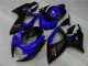 2006-2007 Suzuki GSXR 600/750 Motorcycle Fairings - Blue Matte Black Red UK
