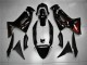 2006-2008 Kawasaki EX650 Motorcycle Fairings - Glossy Black Red Flame UK