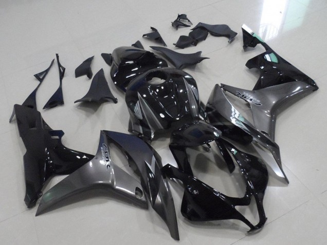 2007-2008 Honda CBR600RR Motorcycle Fairings - Grey Glossy Black UK