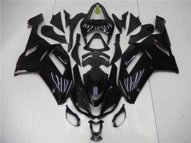 2007-2008 Kawasaki ZX6R Abs Motorcycle Fairing - Glossy Black UK