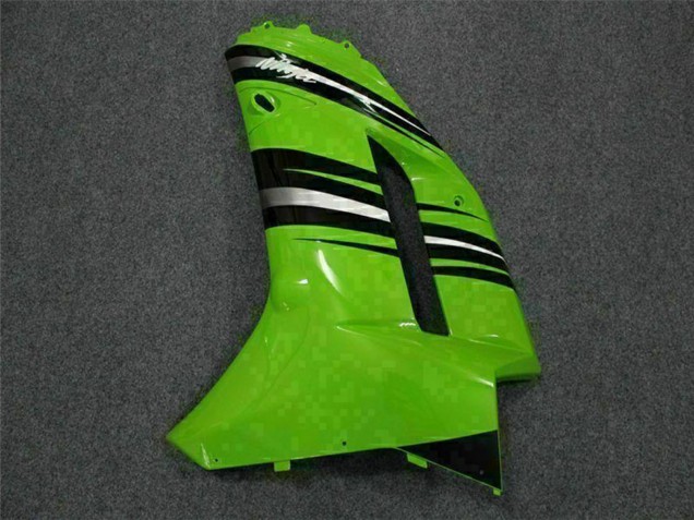 2007-2008 Kawasaki ZX6R Motorcycle Fairing Kits - Green Black UK