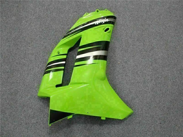 2007-2008 Kawasaki ZX6R Motorcycle Fairing Kits - Green Black UK