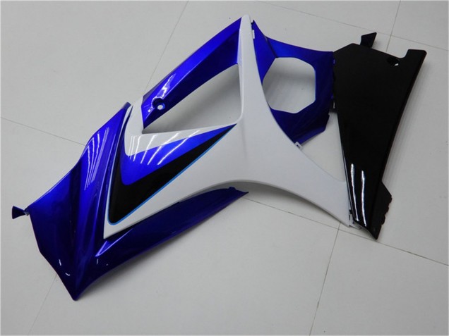 2007-2008 Suzuki GSXR 1000 Motorcycle Fairings - White Blue Black No Decal UK