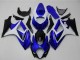 2007-2008 Suzuki GSXR 1000 Motorcycle Fairings - White Blue Black No Decal UK